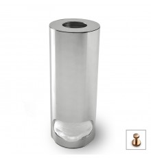 Контейнер для ватных дисков 3SC Metal Tonda 6 х 15 см настольный, Warm Brushed Bronze PVD 47AWBB