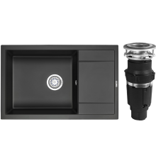 Комплект Мойка кухонная Granula 7805, турмалин + Измельчитель Bone Crusher BC 610-AS