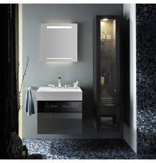 Burgbad Yumo Комплект подвесной мебели 66x47x64 см, со стеклянной вставкой, цвет: серый. SFKL067 F3194 C0001*1