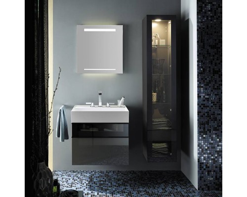 Burgbad Yumo Комплект подвесной мебели 66x47x64 см, со стеклянной вставкой, цвет: серый. SFKL067 F3194 C0001*1