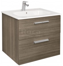 Roca A857468402 Victoria Тумба под умывальник подвесная, 2 ящика, 586x450x550 мм, Городской дуб A857468402