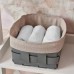 ADJ Мешок для корзины Mini Bottega 1019, 19x19xH13 см., цвет: Grigio. 1019C.00