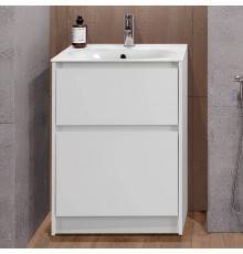 Тумба с раковиной BelBagno Kraft 60 напольная, bianco opaco, раковина BB1923-600