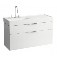 Laufen Kartell Тумба с раковиной, 119х45.5х61.5см, с 2 выдвиж. ящиками, с сифоном, подвесная, покрытие LLC, цвет: белый глянцевый. 4.0764.2.033.631.1,  8.1333.2.400.111.1