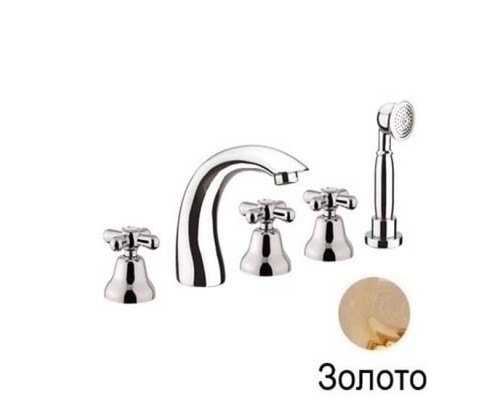 FIORE MARGOT_GOLD 26. 0608. 00 См для ванны на 5 отверстий 26GO0608