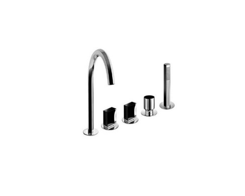 Fantini Venezia Смеситель для ванны, набортный, 5 отв., излив: 175 мм, цвет: хром. 29 02 N465S,  29 02 N448