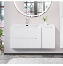 Тумба с раковиной BelBagno Etna 100 L 2 ящика. дверца, bianco lucido