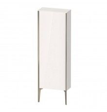 Duravit XViu Шкаф подвесной 50x24x133см, с 1 дверью, 3 стеклянными полками (петли справа), цвет: белый глянцевый/champagne matt. XV9714B1,  XV1316RB122