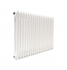 Трубчатый радиатор ТЕПЛОФОРТ ТР2057, 18 секций, боковое подключение 3/4”, белый глянец 200094