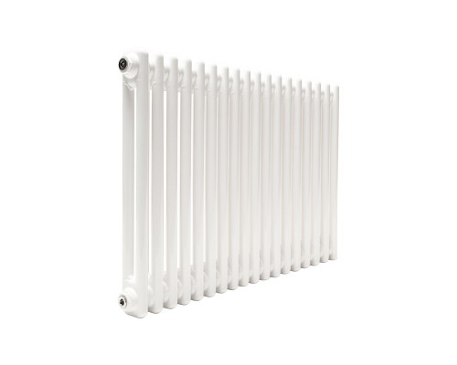 Трубчатый радиатор ТЕПЛОФОРТ ТР2057, 18 секций, боковое подключение 3/4”, белый глянец 200094