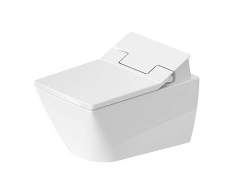 Duravit Viu Унитаз подвесной 37x57см, rimless, sensowash, с крепление Durafix, с покрытием WG, цвет: белый. 25115900001,  611600002000300