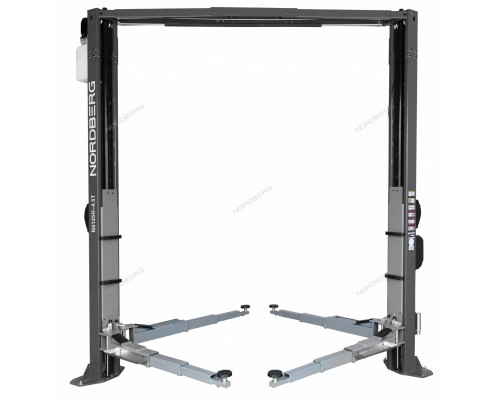 Подъемник двухстоечный 4,5 т, верхняя синхронизация, 380 В, серый NORDBERG N4125H-4,5G