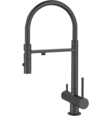Смеситель для кухни IDDIS Ace ACEBLFFi05 черный матовый, с гибким изливом