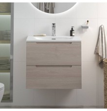 Тумба с раковиной BelBagno Etna 70 rovere grigio, раковина BB-8099-70