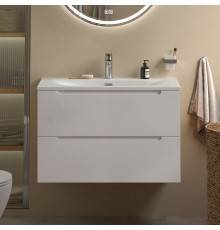 Тумба с раковиной BelBagno Etna 80 bianco lucido, раковина BB-8099-80