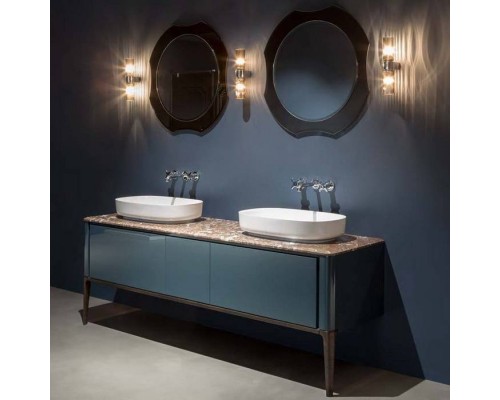 Antonio Lupi ILBagno Комплект мебели: тумба напольная с 2 раковинами 198x54см цвет: Blu navy lucido, мраморная столешница, 2 зеркала и 2 смесителя. TB230, TB231IN, BOLOMOOD63, PIANO1254.198.710 frassino moka, GIL272.710, GIB236.710, TEMPO354.198 pet Antonio Lupi ILBagno Комплект мебели: тумба напольная с 2 раковинами 198x54см цвет: Blu navy lucido, мраморная столешница, 2 зеркала и 2 смесителя. TB230, TB231IN, BOLOMOOD63, PIANO1254.198.710 frassino moka, GIL272.710, GIB236.710, TEMPO354.198 pet