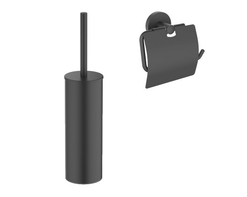 Набор Держатель Timo Saona 13042/03 черный + Ершик 13161/03 черный