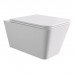 Alice Hide Square Унитаз 55х35см., подвесной, безободковый, с сиденьем и крышкой с микролифтом, с набором для крепления, цвет: белый матовый. 31210109SET