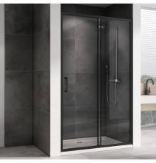 Душевая дверь в нишу Abber Schwarzer Diamant AG30110B5 110 см, профиль черный, стекло прозрачное