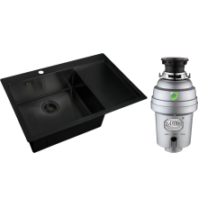 Комплект Мойка Zorg Light R 780510-L Grafit + Измельчитель Inox D