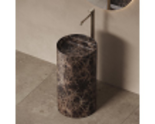 Dea Design Marble Firenze Раковина 45х45х85см., напольная, без отв., мрамор, цвет: Dark Emperador. DD1548 450 ED Dea Design Marble Firenze Раковина 45х45х85см., напольная, без отв., мрамор, цвет: Dark Emperador. DD1548 450 ED