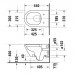Duravit D-Neo Унитаз 37х54см., подвесной, безободковый, цвет: белый (Сиденье на выбор). 2578090000