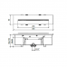 Almar Waterfall Wall Built-In Излив настенный 350times;80 мм, водопад, цвет: Copper 316 Brushed PVD. E044274.CO316