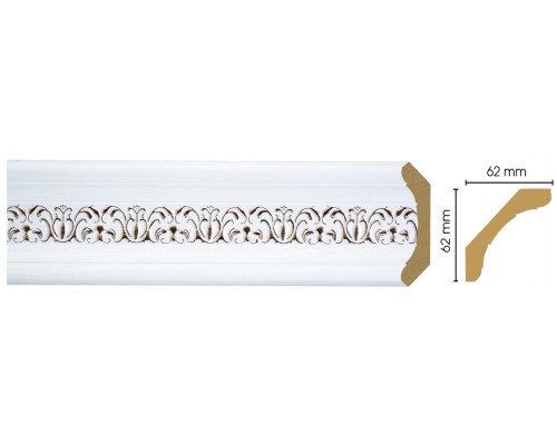 Плинтус потолочный DECOMASTER 168-118 (62*62*2400мм) Плинтус потолочный DECOMASTER 168-118 (62*62*2400мм)