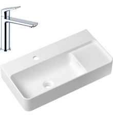 Комплект Раковина Lavinia Boho Bathroom Sink Slim 33311011 + Смеситель Wellsee ICON! for life 182301000 хром