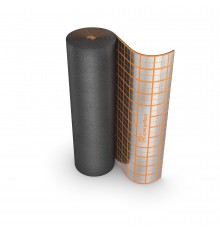 Рулон, Energoflex, Energofloor Compact, 5/1,0-20, толщина изоляции, мм-5, ширина, м-1, длина, м-20, вспененный полиэтилен с алюминиевой фольгой с разметкой и защитой из ПЭТФ-плёнки (рулон 20 м2)