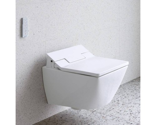 Duravit Viu Унитаз подвесной 37x57см, rimless, sensowash, с крепление Durafix, цвет: белый. 2511590000,  611600002000300
