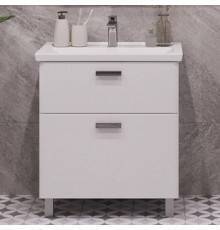 Тумба с раковиной SanStar Gretta 60 напольная, белая, раковина Sanita luxe Fest 60