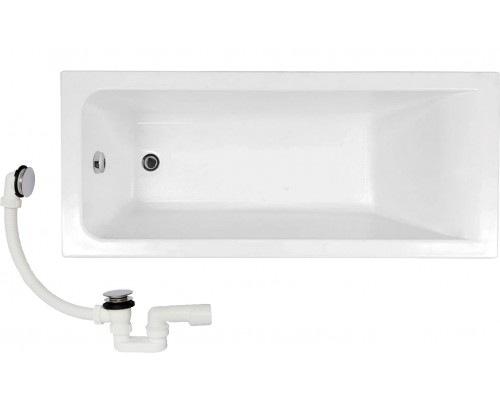 Акриловая ванна ALBA SPA Marry 180x70 см, пристенная, белая, со сливом-переливом Plastbrno EVK0150