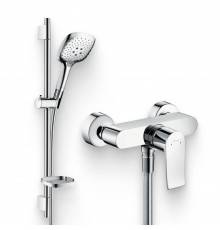 Душевой комплект Смеситель для душа Hansgrohe Metris 31680000 + Гарнитур Raindance Select E 150 27856000 Unica'S Puro