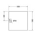 Duravit Stonetto Поддон композитный квадратный 100x100х5см, d9см, цвет: белый. 720167380000000,  790177000000000