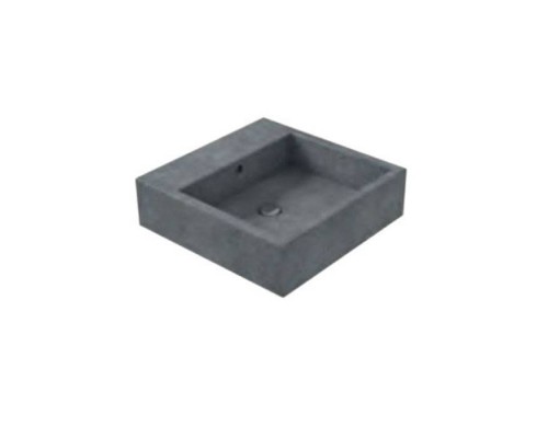 Globo Le Pietre Раковина 50х50х14 см, без отв., накладная, цвет: серый туф. SCQ51.PG