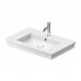 Duravit White Tulip Раковина накладная 75х49см, с переливом, с 1 отв., WonderGliss, цвет: белый. 23637500001