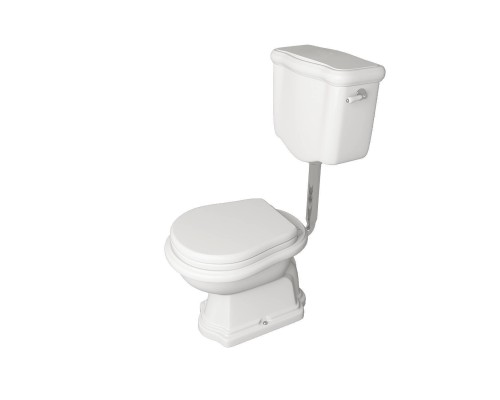 Kerasan Retro Унитаз 72х38.5см., приставной, с низким бачком, слив в пол, цвет: белый/хром. 107201, 101001, 760390, 757090, 757190 Kerasan Retro Унитаз 72х38.5см., приставной, с низким бачком, слив в пол, цвет: белый/хром. 107201, 101001, 760390, 757090, 757190