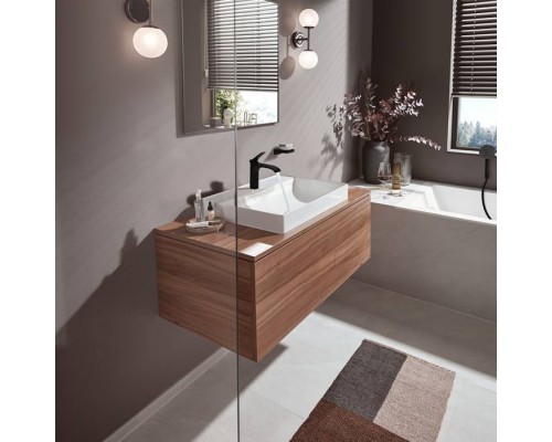 Hansgrohe Vivenis Смеситель для раковины, 1 отв., без донного клапана, цвет: черный матовый. 75022670