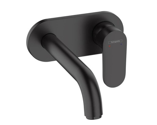 Hansgrohe Vernis Blend Смеситель для раковины, настенный, излив 204 мм, внешняя часть, цвет: матовый черный . 71576670 Hansgrohe Vernis Blend Смеситель для раковины, настенный, излив 204 мм, внешняя часть, цвет: матовый черный . 71576670