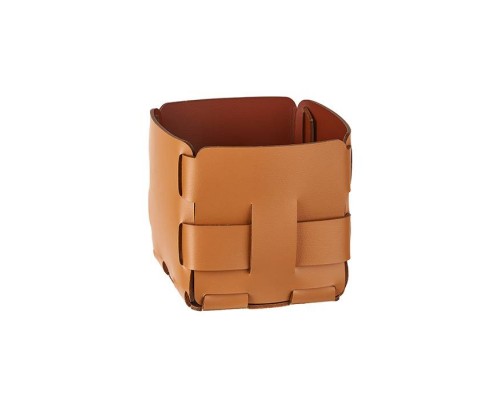 ADJ Корзинка Mini Bottega, 12x12xH13 см., цвет: коньяк/бордо. 1013.09/30 ADJ Корзинка Mini Bottega, 12x12xH13 см., цвет: коньяк/бордо. 1013.09/30