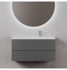 Тумба с раковиной Sancos Folk 100 R grey soft