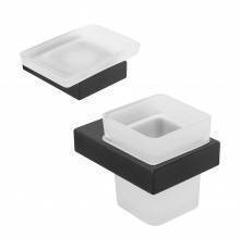 Набор Стакан Cezares Slider TUMS-GM оружейная сталь + Мыльница SODS-GM оружейная сталь
