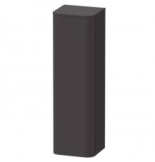 Duravit Happy D.2 Plus Пенал подвесной 40x36х133.6см., 1 дверь, 3 стекл. полки, DX, цвет: графит суперматовый. HP1261R8080 + топ HP030008080