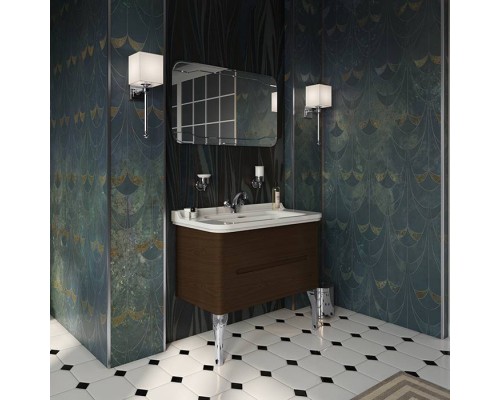 Kerasan Waldorf Комплект подвесной мебели 100см, с 2-мя ящиками Цвет: noce. 4142K1bi/cr*1, 925546 Kerasan Waldorf Комплект подвесной мебели 100см, с 2-мя ящиками Цвет: noce. 4142K1bi/cr*1, 925546