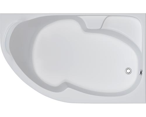 Акриловая ванна 1MarKa Diana R 170x90 см, угловая, с каркасом, асимметричная