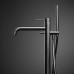 Newform X-STEEL 316 Смеситель для ванны напольный, излив 243 мм, в комплекте руч. душ, шланг, без встраиваемой части, цвет: INOX. 69684EX.50.050