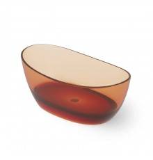 Dea Design Elegant Ванна 163x85x64см., отдельностоящая, Glasstek, прозрачная смола, цвет: Sunset R1. DD8611 1630 R1