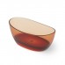 Dea Design Elegant Ванна 163x85x64см., отдельностоящая, Glasstek, прозрачная смола, цвет: Sunset R1. DD8611 1630 R1