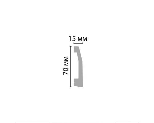 Плинтус напольный DECOMASTER D125ДМ (70*15*2000мм) Плинтус напольный DECOMASTER D125ДМ (70*15*2000мм)